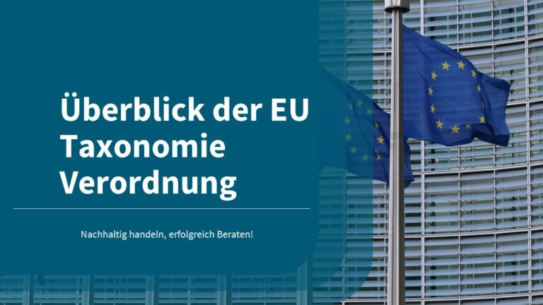 Überblick der EU-Taxonomie-Verordnung